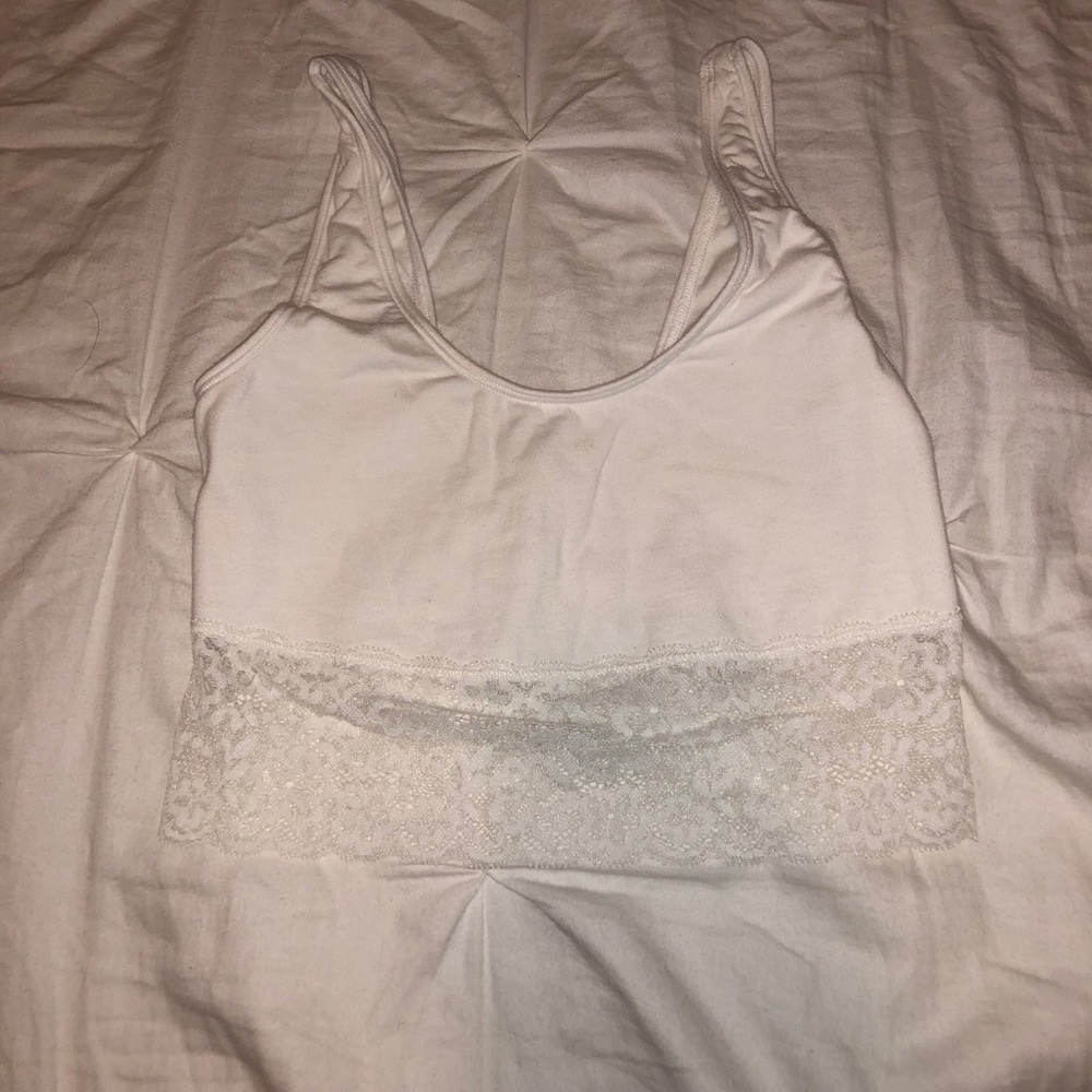 Hollister White Laced Bandeau